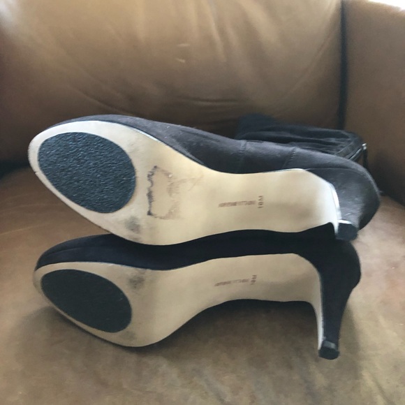 Adrienne Vittadini Faux Suede High Heel Dress Boots 10M - Picture 7 of 11